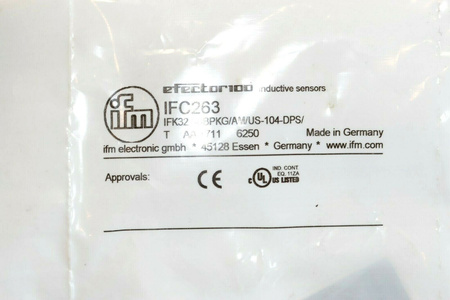 IFM IFC263 / IFK32,5BBPKG/AM/US-104-DPS Inductive Sensor NEW! NEW!