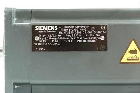 Siemens 1FT5044-0AC01-1 -Z AC-VSA-Motor Silnik AC Serwomotor