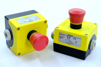 Siemens 3SU1801-0AA00-0AB2 Przycisk zatrzymania awaryjnego zestaw 2 sztuk