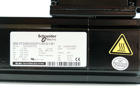 Schneider ELAU PacDrive SM-070/60/020/P1/45/S1/B1 Servomotor Servo Motor NEU!