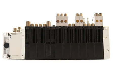 Aventics  PLC: 4-U444 R480778176 x 1 + AES-D-BC-ECAT R412018225 Układ pneumatycz