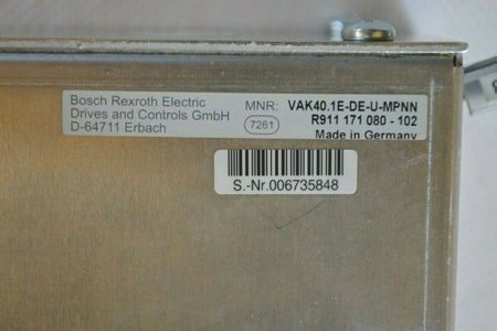 Bosch Rexroth VDP40.3BIN-D1-NN-NN Indracontrol Panel + Control Device + Keyboard