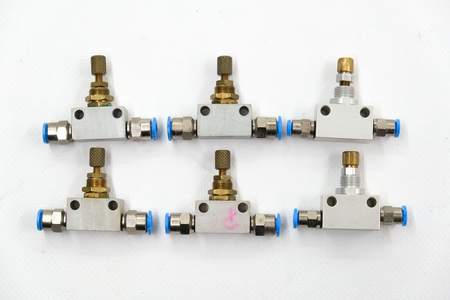 Festo GR-M5-B (151213) + Norgren T1000M0500 Set of 6 Throttle check valves