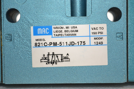 MAC Valves 821C-PM-511JD-175 Magnet Ventil Solenoid Valve NEU! NEW!