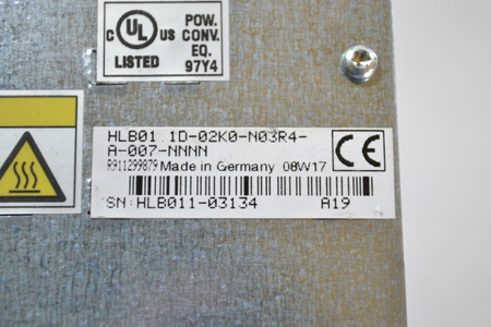 Rexroth IndraDrive M HLB01.1D-02K0-N03R4-A-007-NNN Servo Drive