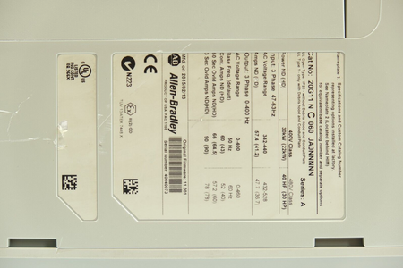 Allen Bradley 20G11NC060JA0NNNN PowerFlex 755 AC Drive ser.A