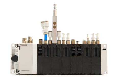 Aventics PLC: 42-U4 R480796735 x 1 + AES-D-BC-ECAT R412018225 Pneumatic system