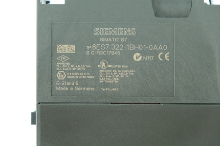 Siemens 6ES7322-1BH01-0AA0 SIMATIC S7 Cyfrowy moduł wyjść