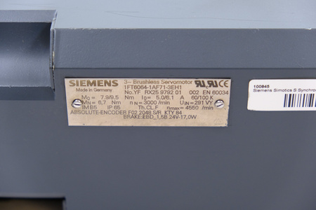 Siemens 1FT6064-1AF71-3EH1 Serwomotor Silnik synchroniczny