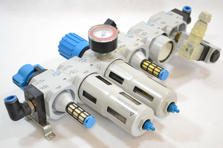 Festo LFR-D-7-MIDI + LF-D-MIDI + HE-...-D-MIDI + HEE-...-D-MID Filter pressure regulator
