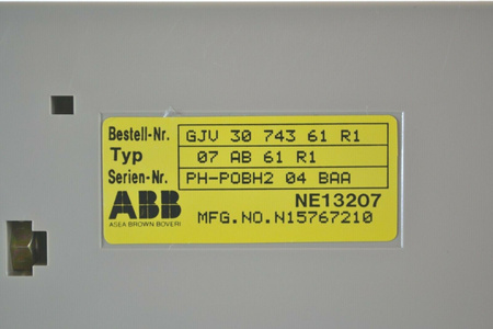 ABB Procontic 07 AB 61 R1 / GJV 30 743 61 R1 Output Module