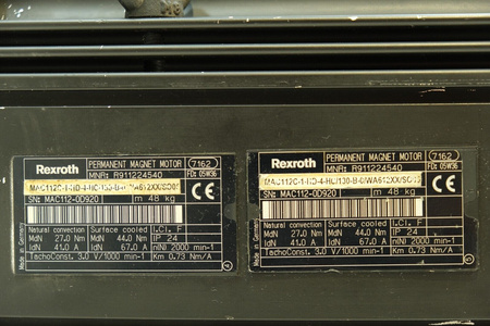 Rexroth MAC112C-1-HD-4-HC/130-B-0-/WA612XX/SO05 + LEM-AB112X143 Servo motor + Fan