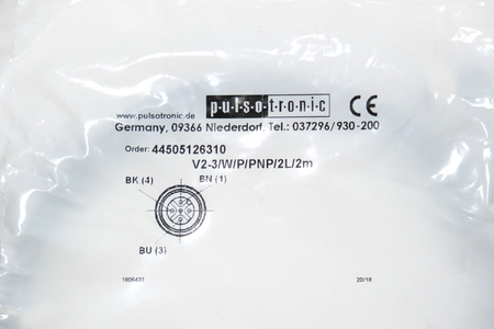 Pulsotronic V2-3/W/P/PNP/2L/2M x 11 Stk + V2-3/W/P/PNP/2L/5M x 1 Stk Verbinder