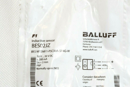 Balluff BES M12MF1-PSC30A-S04G-W Inductive Sensor NEW! NEW!