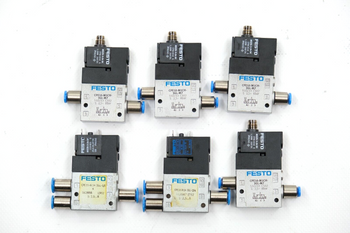 Festo CPE10-M1CH-3GL-M7 + CPE10-M1H-3GL-QS + -QS4 Satz mit 6 Magnetventilen