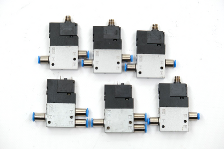 Festo CPE10-M1CH-3GL-M7 + CPE10-M1H-3GL-QS + -QS4 Set of 6 solenoid valves