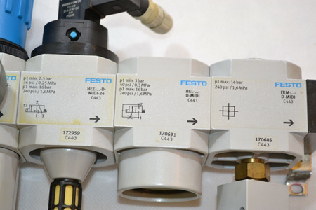 Festo LFR-D-7-MIDI + LF-D-MIDI + HE-...-D-MIDI + HEE-...-D-MID Filter pressure regulator