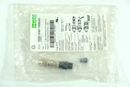 MURR Elektronik 7000-12481-0000000 Male straight M12, 4-pole Plug x 7 units New!