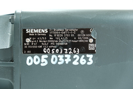 Siemens 1FT5064-0AF71-1 -Z AC-VSA-Motor Silnik AC Serwomotor