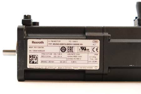 Rexroth MS2N03-B0BYN- BMDH1-NNNNE-NN / R911384766 Servomotor Servo Motor