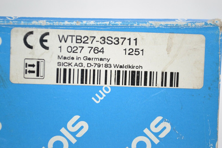 SICK WTB27-3S3711 (1027764) Reflexions-Lichtschranke Hintergrundausblendung NEU!