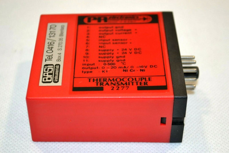 PR Electronics 2277 Type K1 Thermocouple Transmitter NEW!