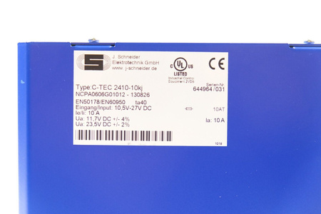 J.Schneider C-TEC 2410-10KJ NCPA0606G01012-130826 Moduł zasilający Buffer Module