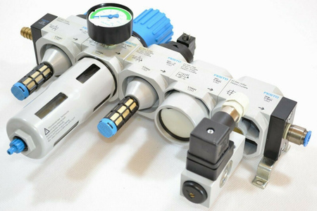 Festo LFR-D-MIDI-A + HE-...-D-MIDI + HEE-...-D-MIDI-24 + HEL-. Filter pressure regulator