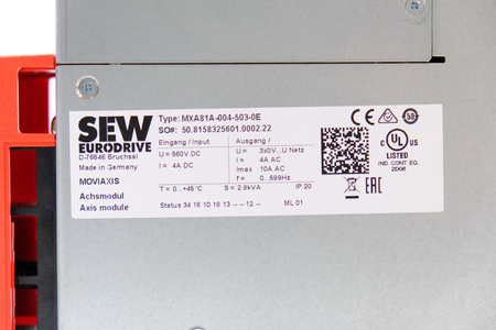 SEW Eurodrive MXA81A-004-503-0E Moviaxis Serwo wzmacniacz, Servo-Inverter Nowy!
