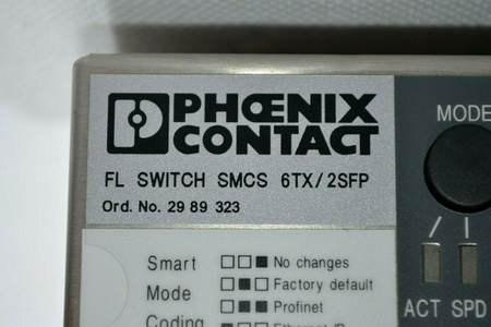 Phoenix Contact FL SWITCH SMCS 6TX/2SFP (2989323) Industrial Ethernet Switch