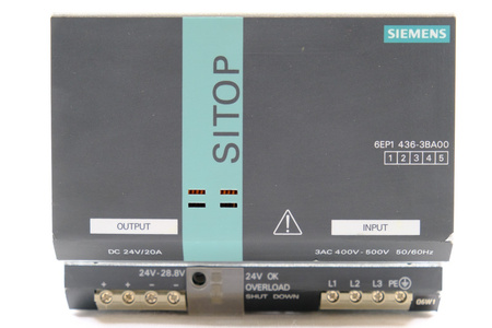 Siemens 6EP1436-3BA00 SITOP Modular 3AC/DC24V/20A Zasilacz, Power supply