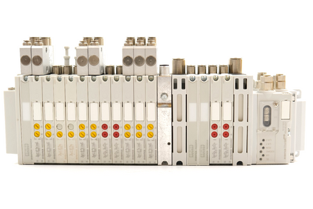 Aventics  PLC: 4-U444 R480778176 x 1 + AES-D-BC-ECAT R412018225 Układ pneumatycz