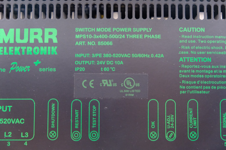Murr Elektronik MPS 10-3X400-500/24 (85066) EOL-MPS Power Supply 3-Phase