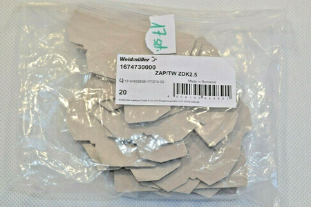 Weidmüller + Phoenix Contact 130 pcs. End cover D-UTTB2,5/4; WAP16+35 NEW!