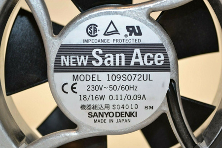 SANIO DENKI New San Ace 109S072UL Lüfter Fan NEU! NEW!