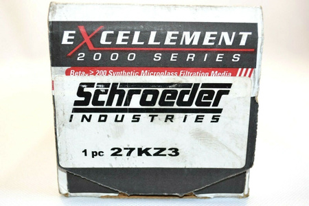 Schroeder Industries 27KZ3 Excellement 2000 Series Oil Filter Filter Element New!