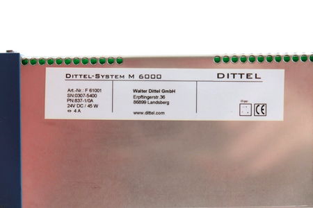 DITTEL-SYSTEM M 6000 F61001 Kontrolleinheit Checking Unit (Marposs)