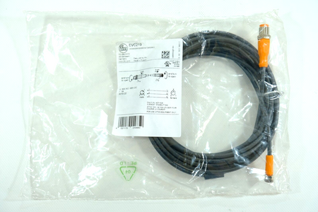 IFM EVC219 M12/M8 Connection Cable x 4 units NEW!