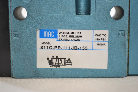 MAC Valves 811C-PP-111JB-155 Solenoid Valve Solenoid Valve NEW! NEW!