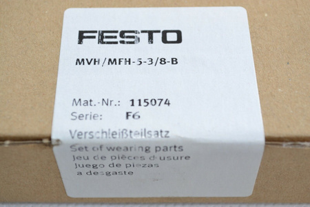 Festo MVH/MFH-5-3/8-B (115074) Verschleißteile Einstellen Set Wear Parts OVP