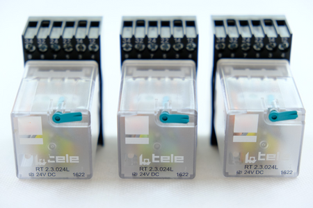 LA TELE RT2.3.024L R15WT 3PDT Impulse relay set of 3 pieces