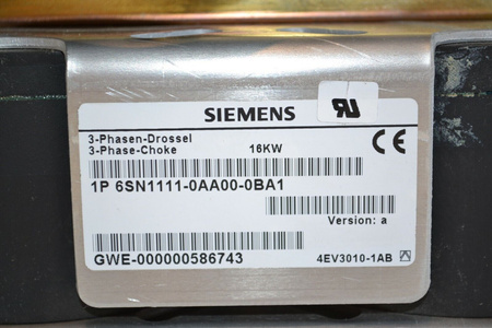 Siemens 6SN1111-0AA01-2BA0 + 6SN1111-0AA00-0BA0 Simodrive 3-Phase Netzfilter