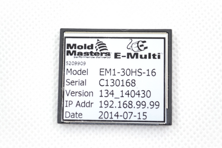 KEBA Compact Flash Kemro K2 p.n.: 68916 + Mold Masters EM1-30HS-16 Memory card