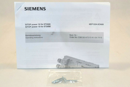 Siemens 6EP1334-2CA00 SITOP power 10 für ET200X Netzteil NEU! NEW! |white|