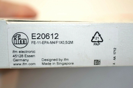 IFM E20612 / FE-11-EPA-M4/F1X0.5/2M Fiber Optic Fiber Optic Sensor NEW! NEW!