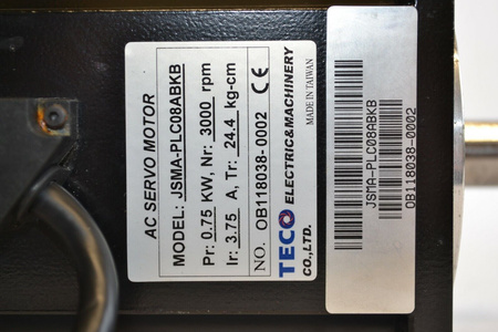 Teco JSMA-PLC08ABKB 0.75 kW AC Servo Motor NEW!