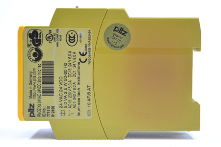 Pilz PNOZ X3 24VAC 24VDC 3n/o 1n/c 1so (774310) Safety relay