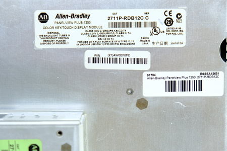 Allen Bradley 2711P-RDB12C + 2711P-RP6 PanelView Plus 1250 Panel operatorski