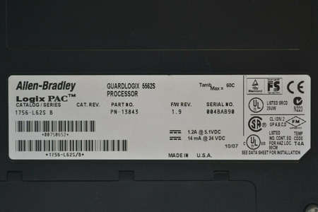 Allen Bradley 1756-L62S B Logix PAC Modul Module Guardlogix 5562S