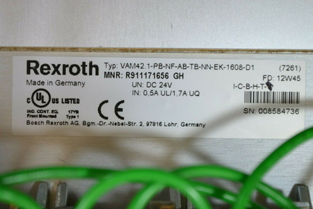 Bosch Rexroth VDP40.3BIN-D1-NN-NN Indracontrol Panel + Control Device + Keyboard